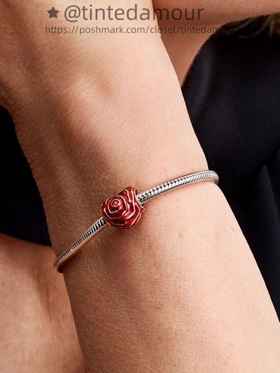 Pandora Rose Heart Charm|Pendant - Picture 2 of 2